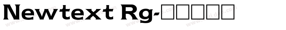 Newtext Rg字体转换